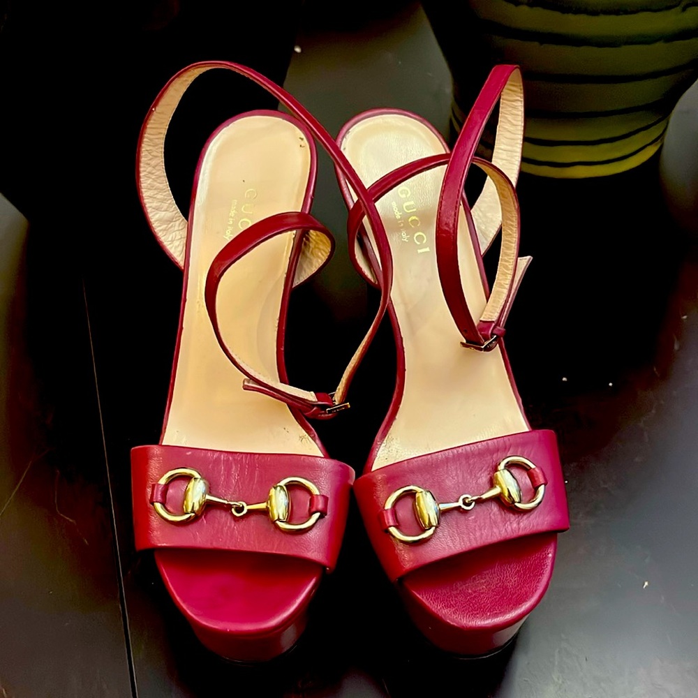 Gucci platform sandals